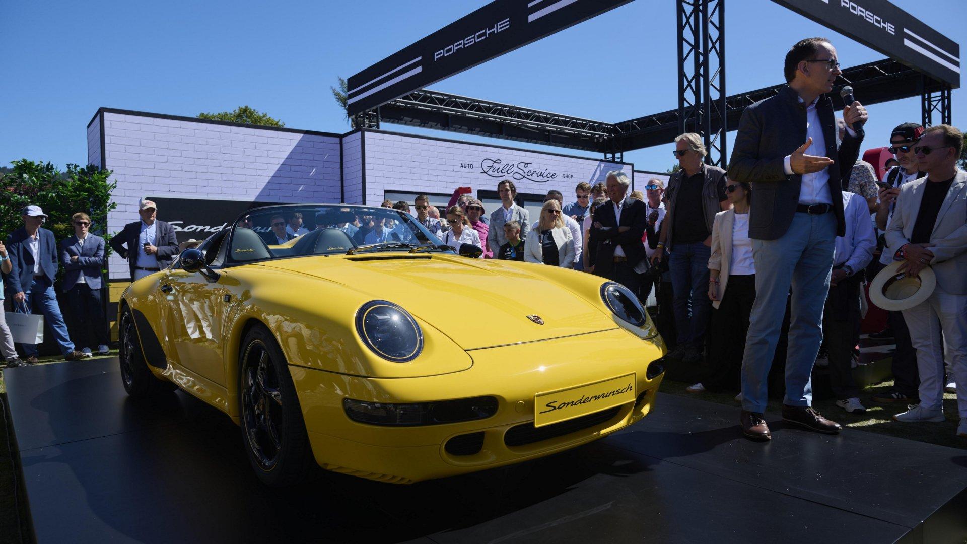 Porsche 911 speedster sonderwunsch monterey car week